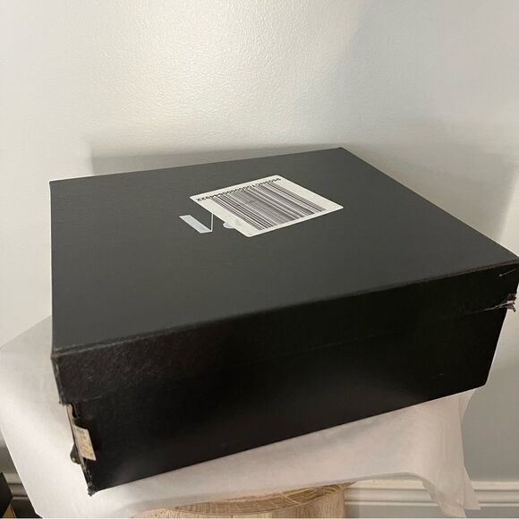 Vaila Diana Rhinestone Trim Black Pointed Toe Mid Calf Boots Black Size 10 NIB - Picture 9 of 10